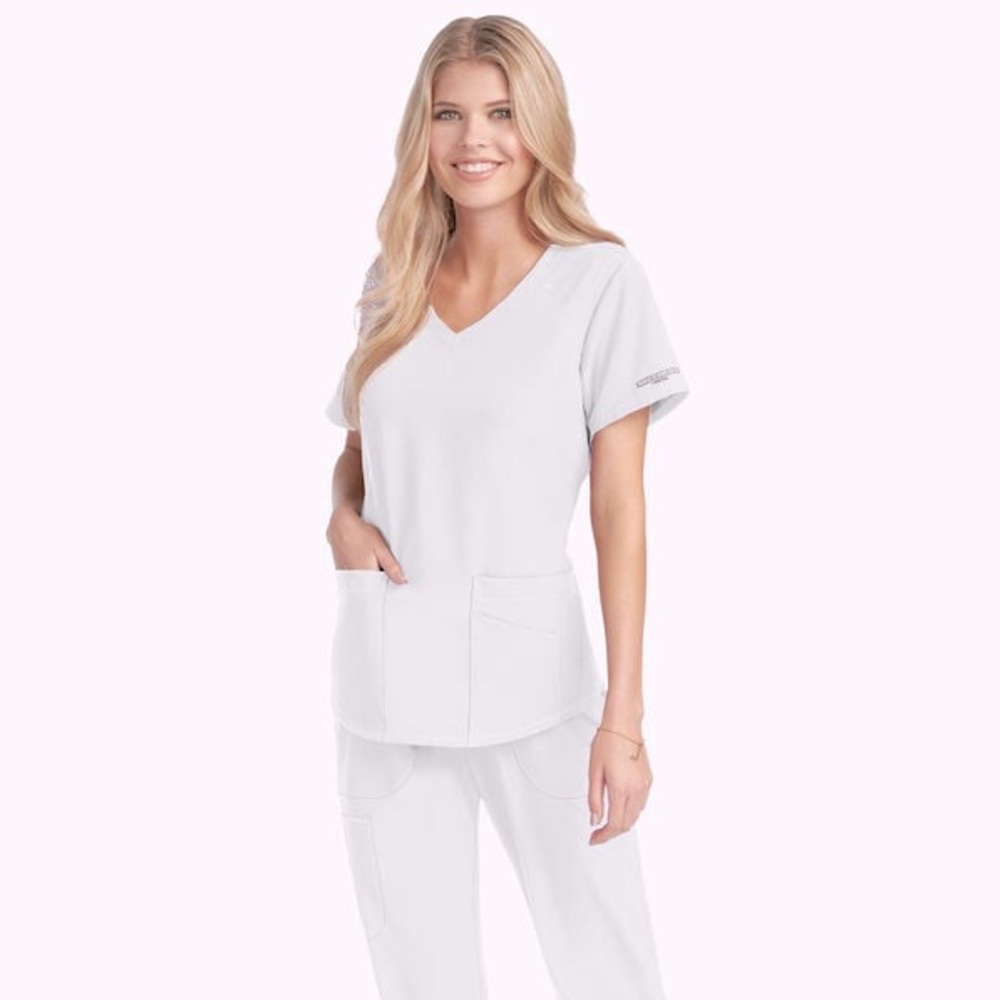 Skechers Women's 3-Pocket STRETCH V-Neck Scrub Top XXS